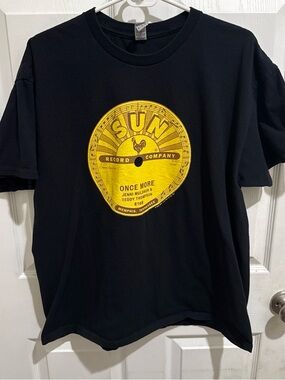 Sun Record Company Black Short-Sleeve Graphic T-Shirt
